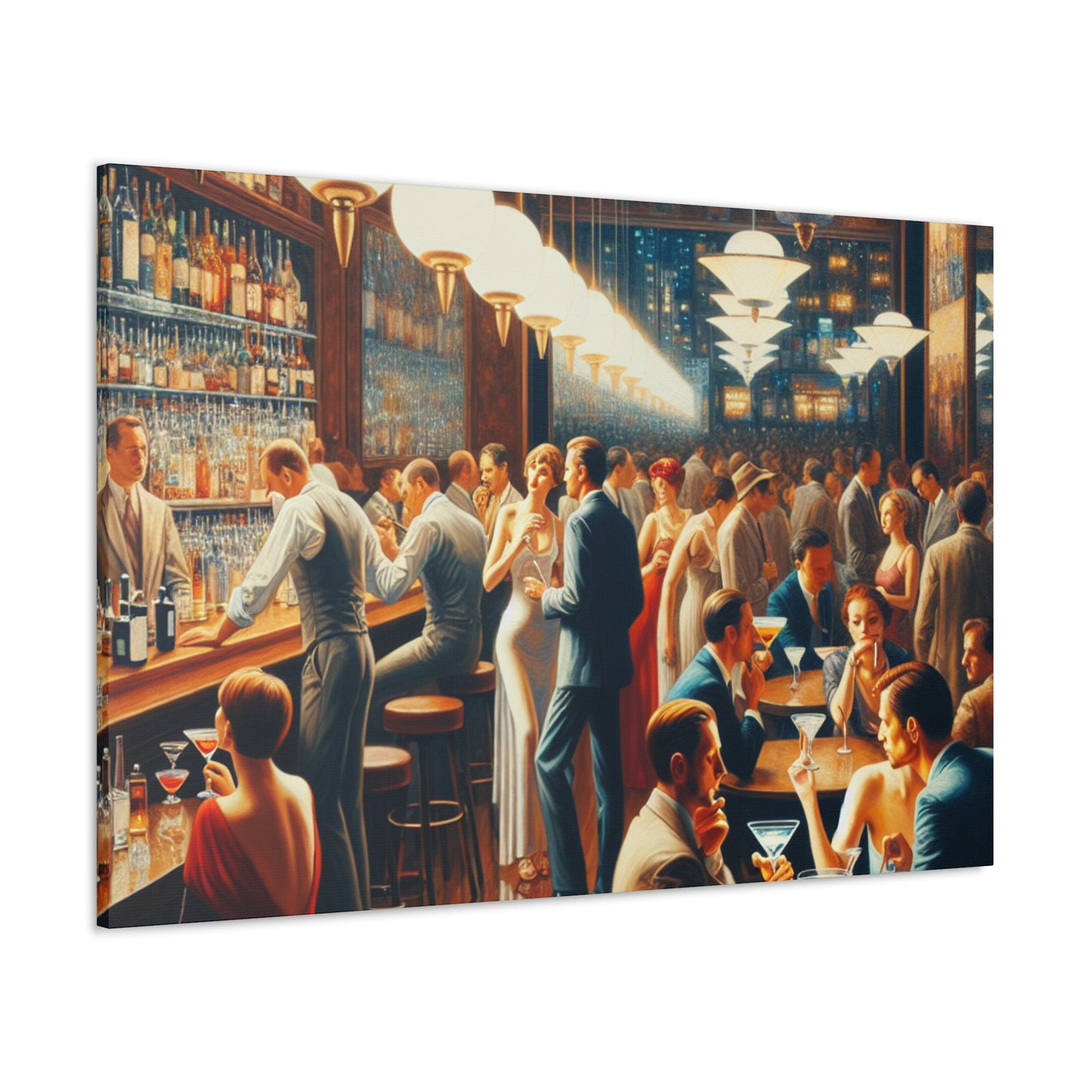 "The Mixologist's Renaissance Revelry" - Canvas