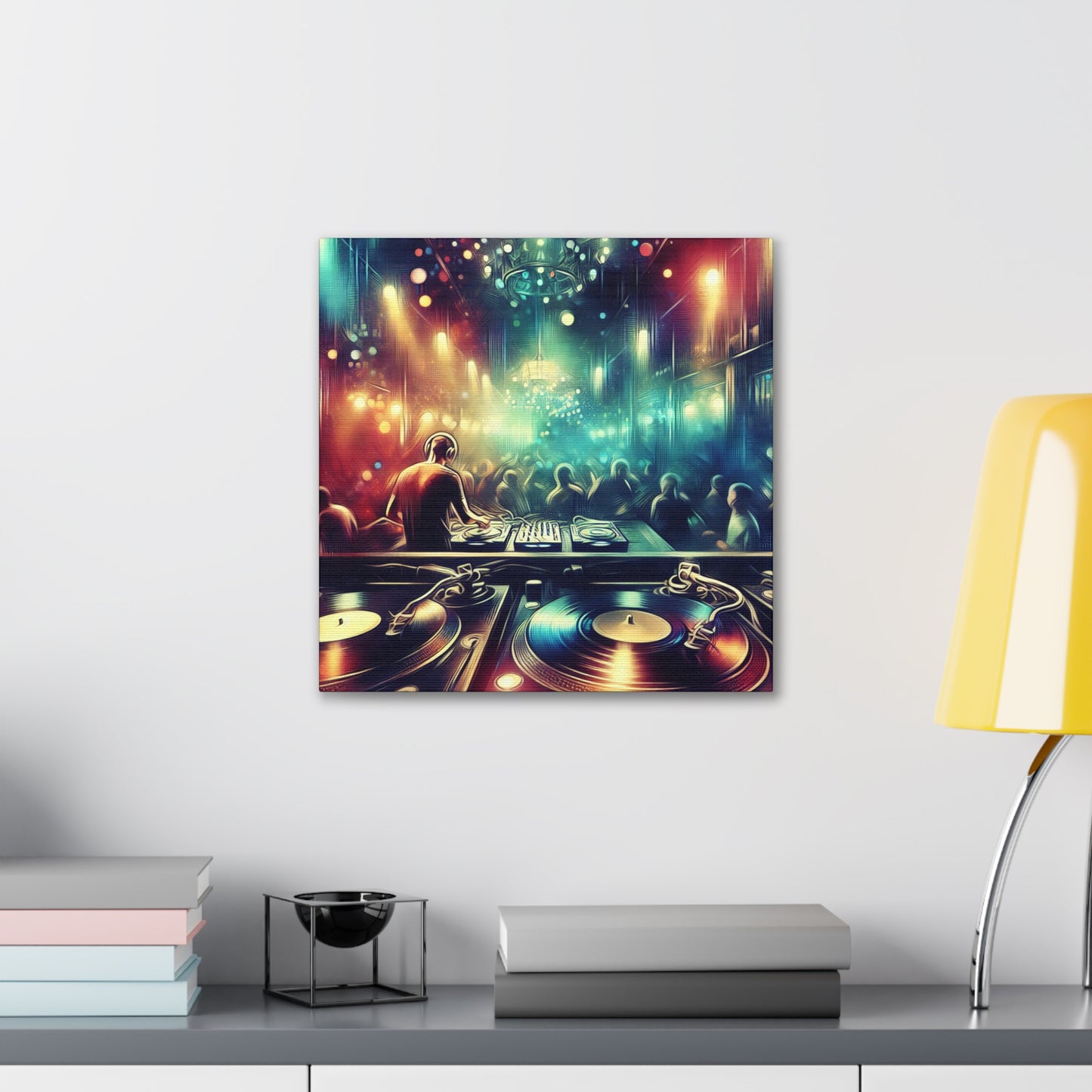 "Clubland Rhapsody Neon" - Canvas