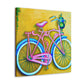 Riding on the Bicycle - Canvas