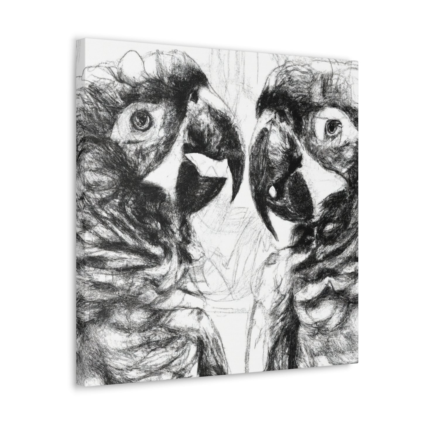 Amazon Paradise Parrots - Canvas