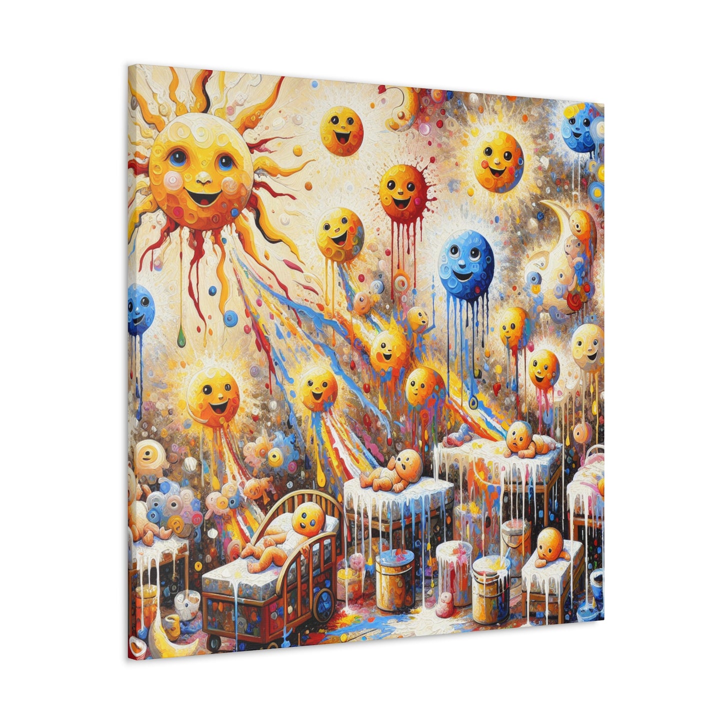 Radiant Celestial Smiles - Canvas