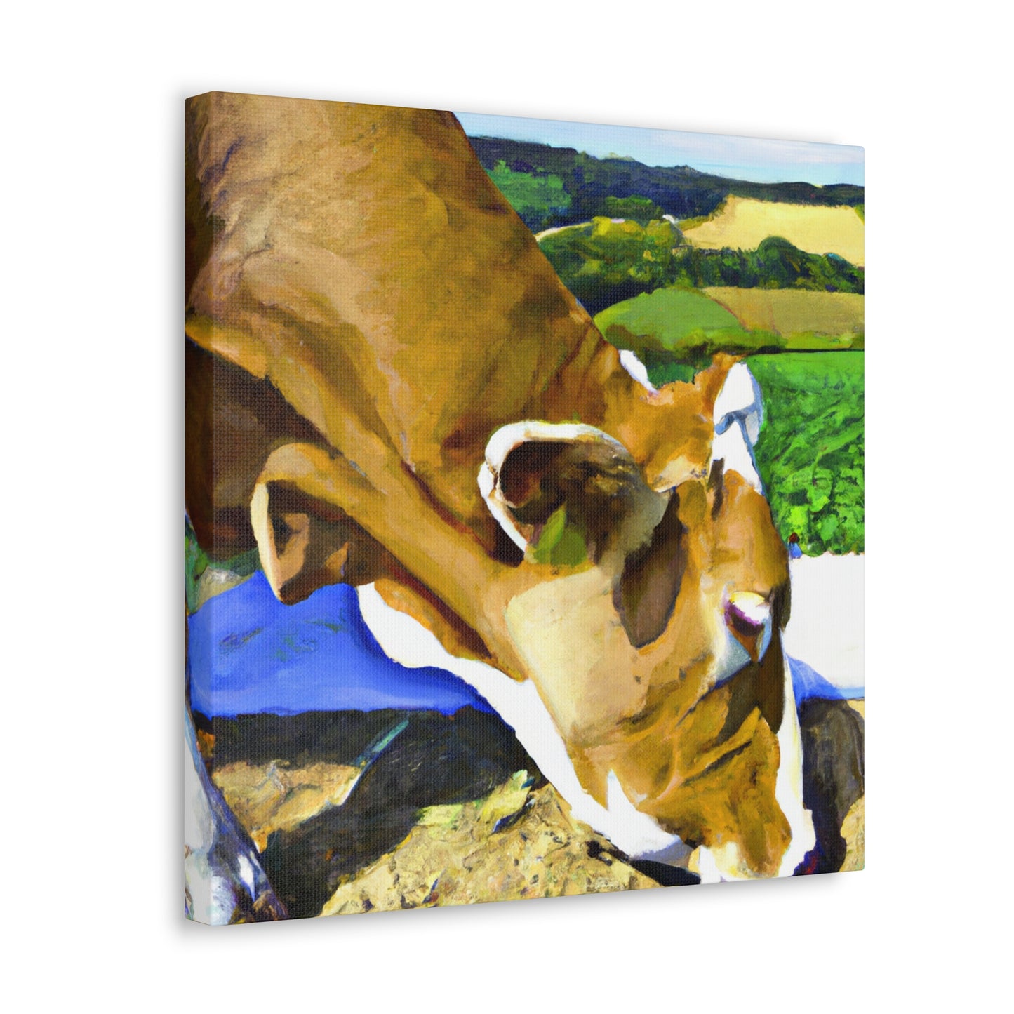 "Jersey Cow in Perspective" - Canvas