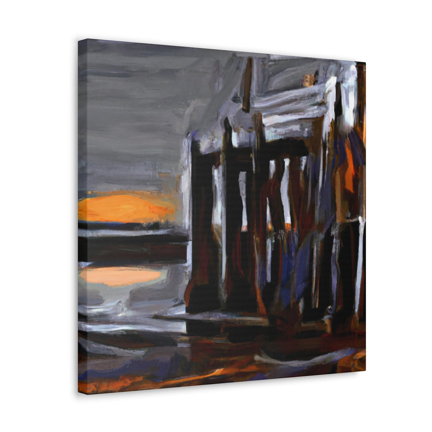 Pier in Expressionism - Canvas