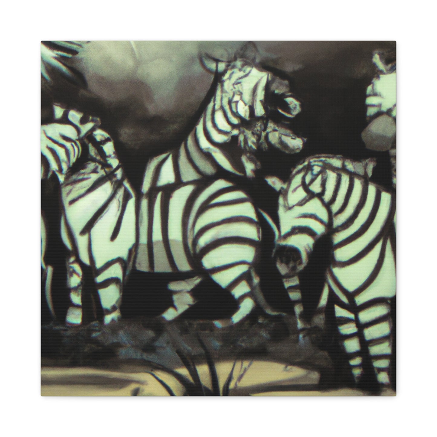 "Zebra in Expressionism" - Canvas