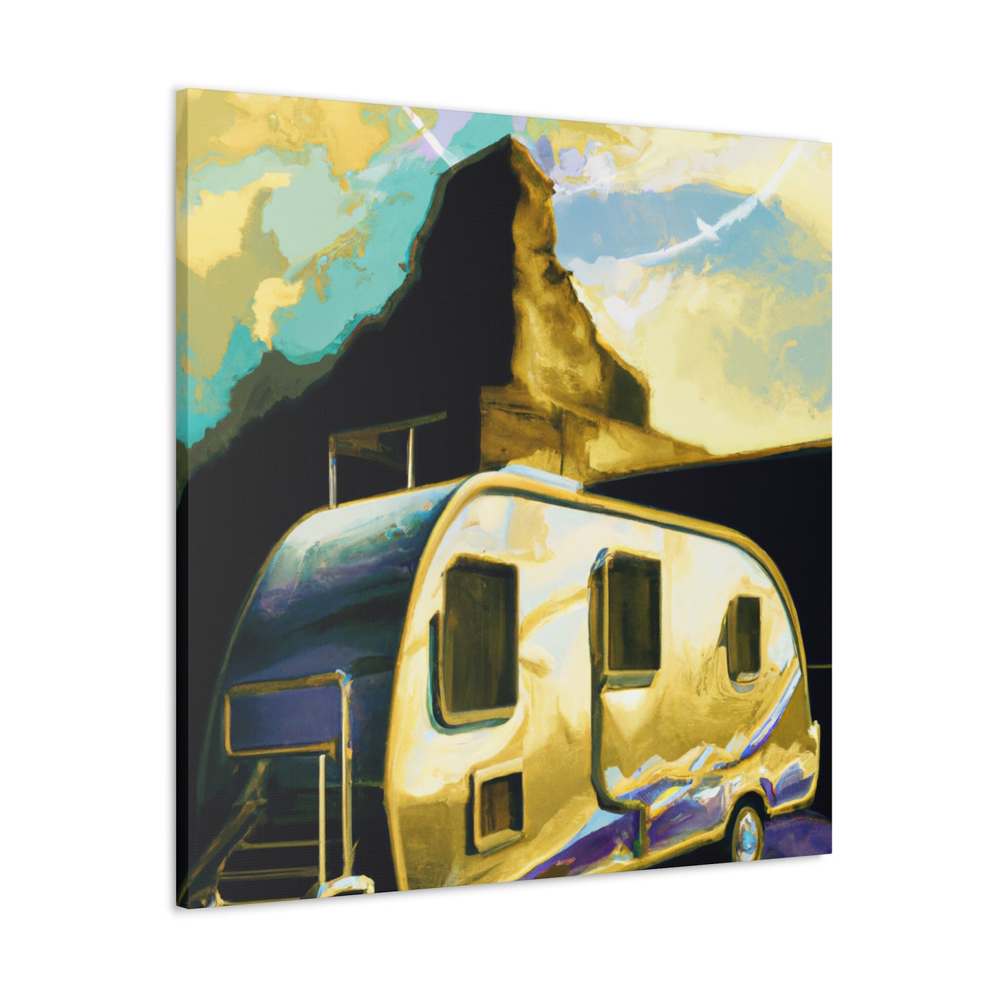 "Camping in Campervans" - Canvas