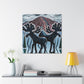 Moose in Mystic Moonlight - Canvas