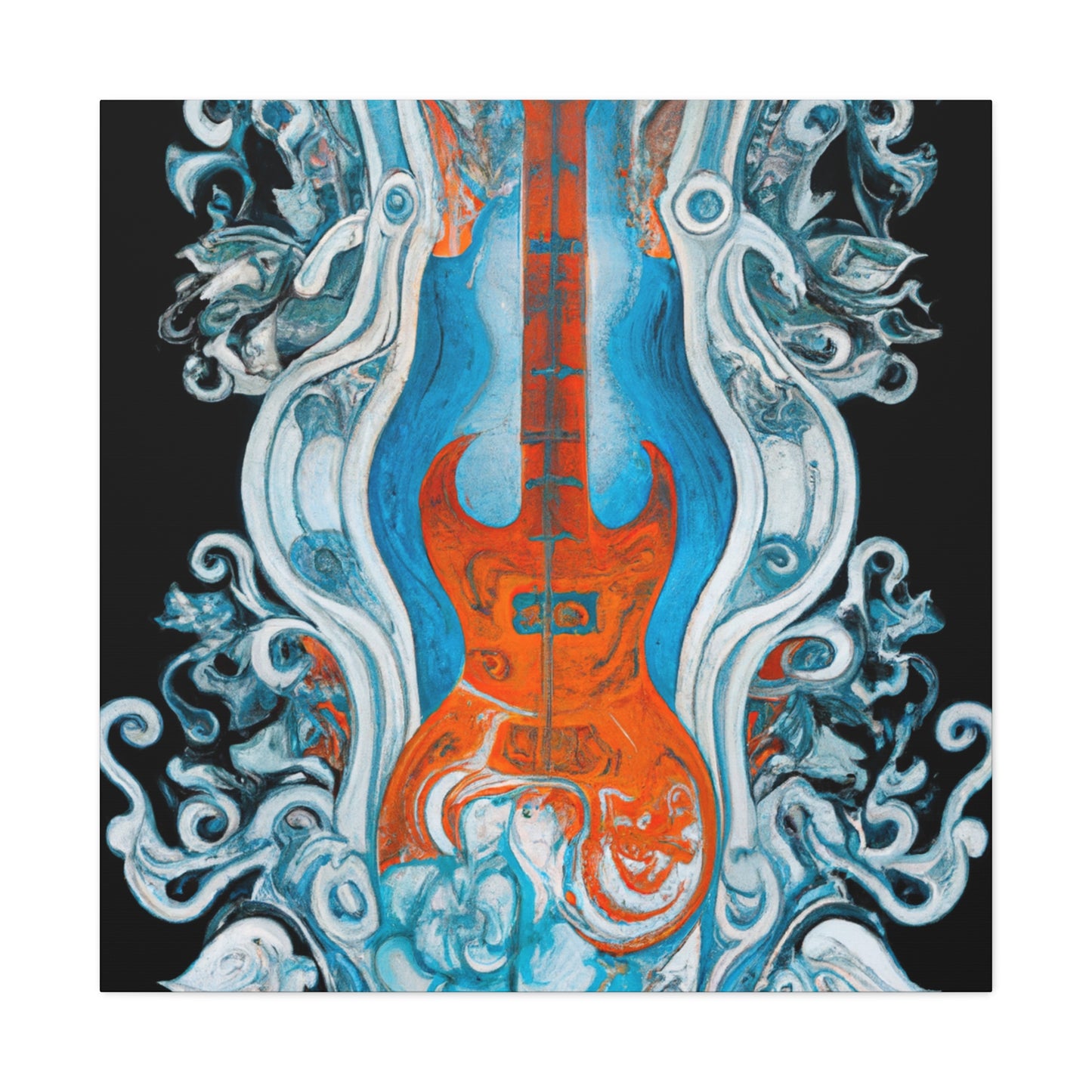 "Electric Guitar Serenade" - Canvas