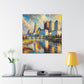 "Sunlit Columbus Canvassed Elegance" - Canvas