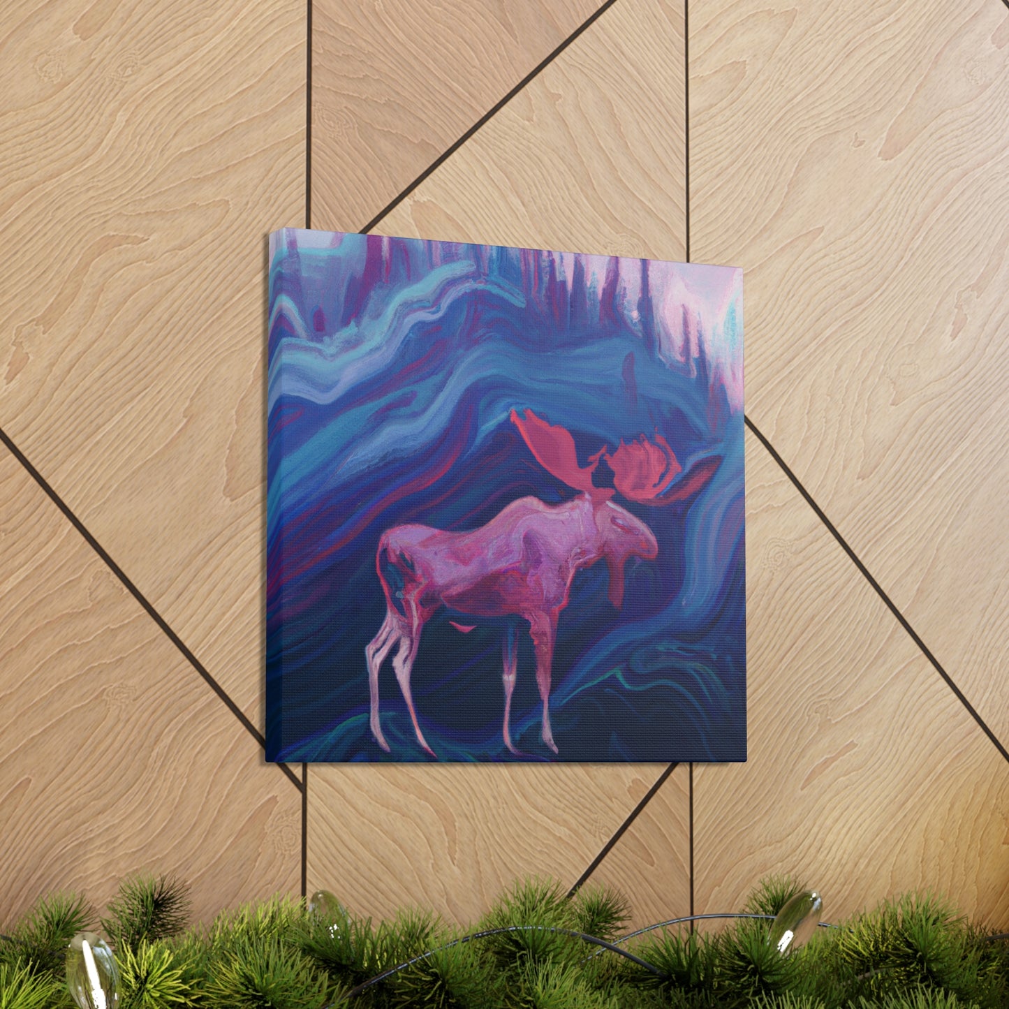 Moose in Art Deco - Canvas