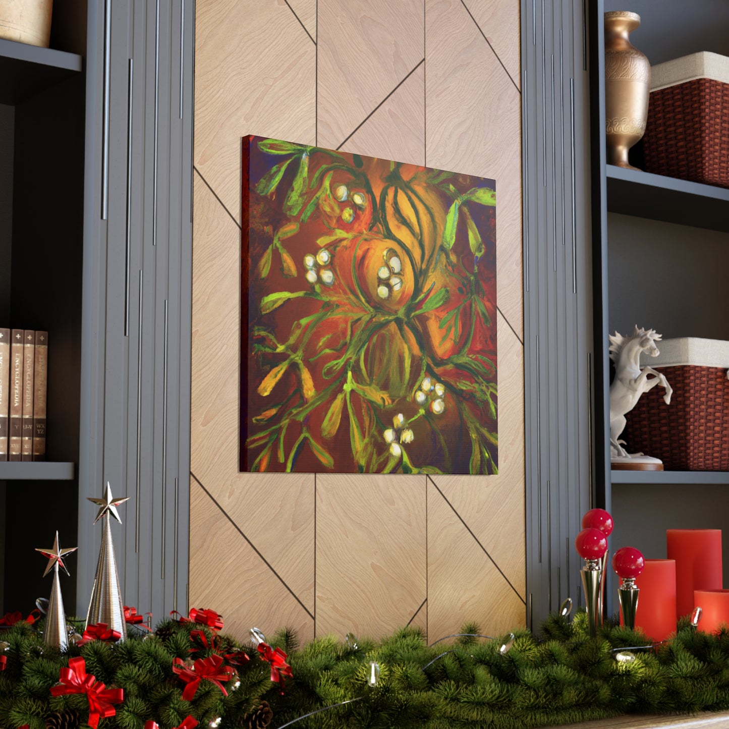 Mistletoe Magic Scene - Canvas