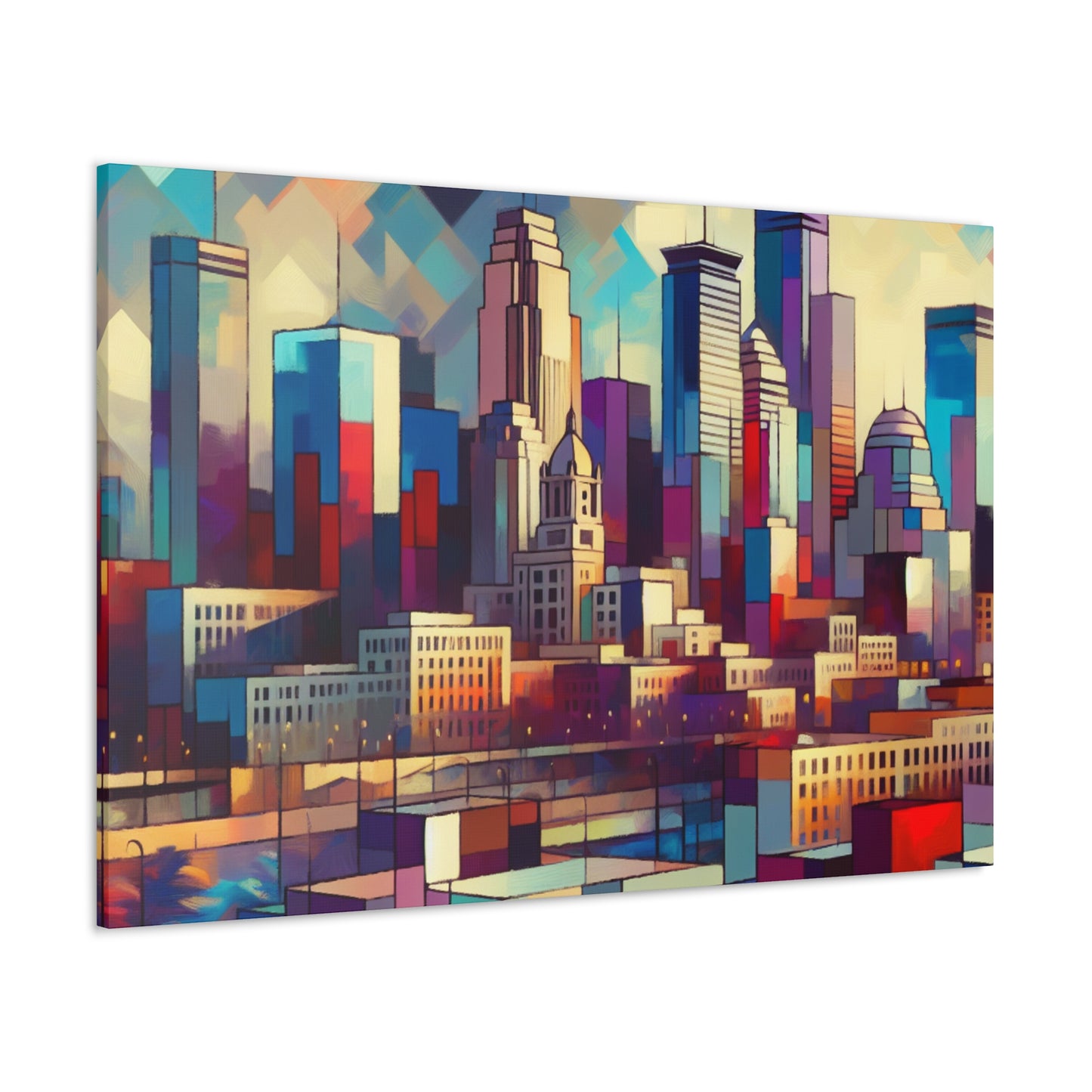 "Vibrant Urban Dreams" - Canvas