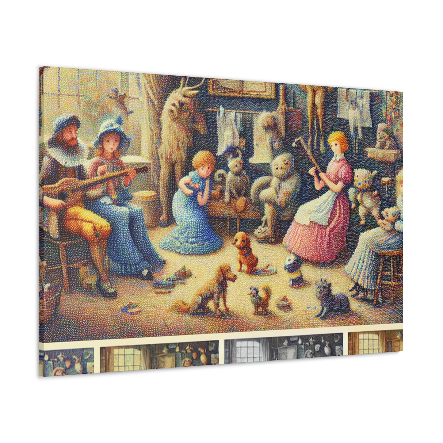 Vibrant Rhyme Revelry - Canvas