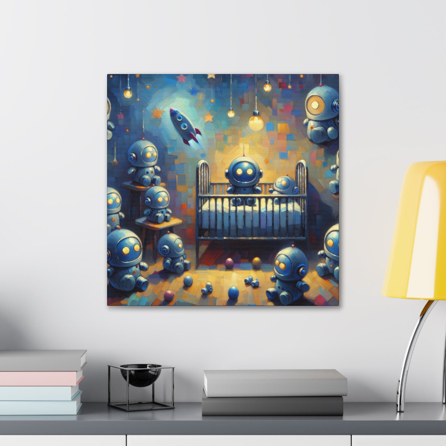 "Robotic Cosmic Escapades" - Canvas