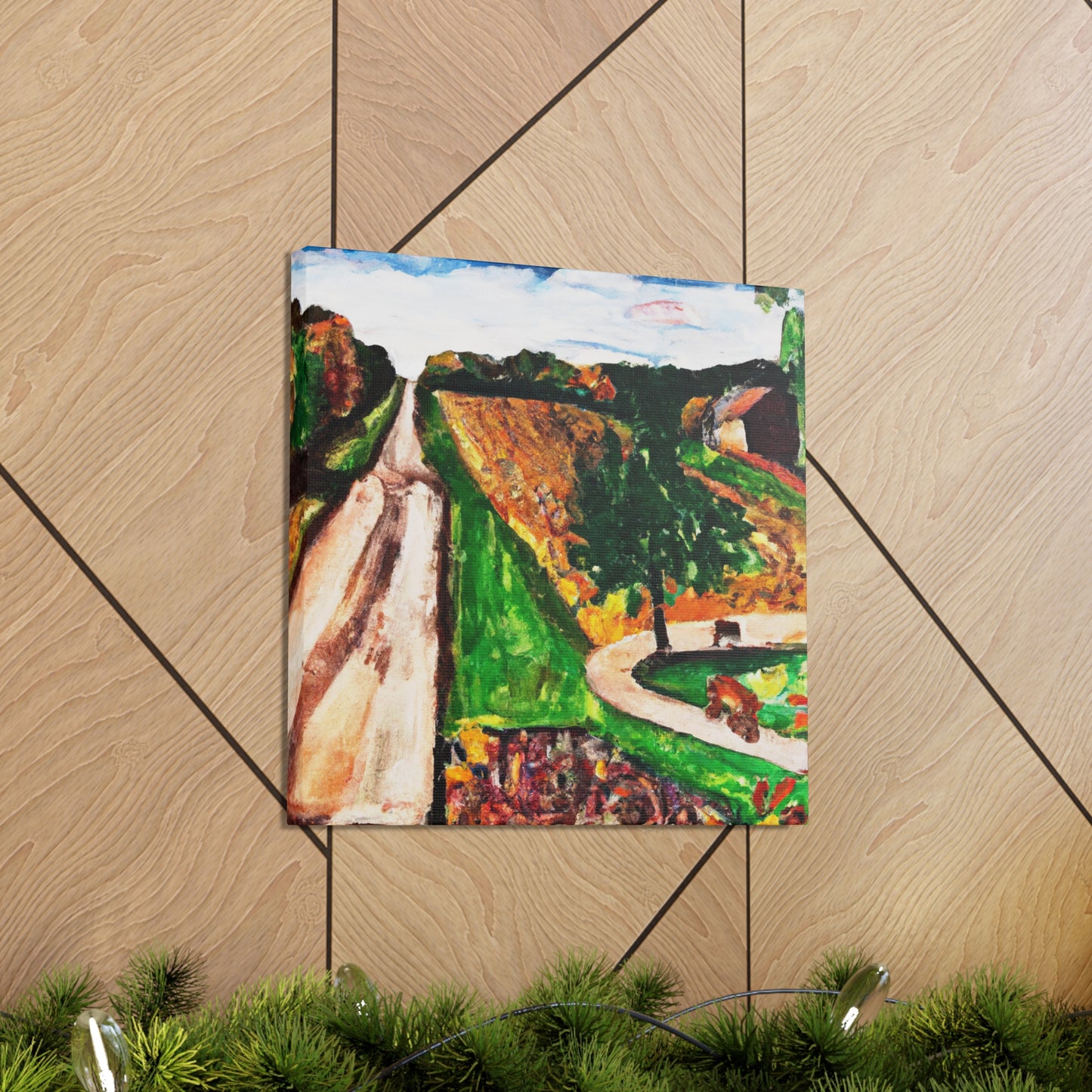 "Rural Roadscape Painting" - Canvas