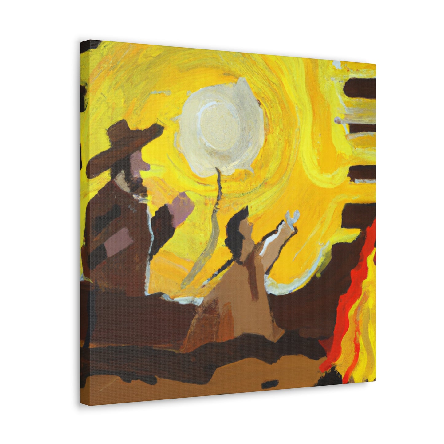 Campfire in the Night - Canvas