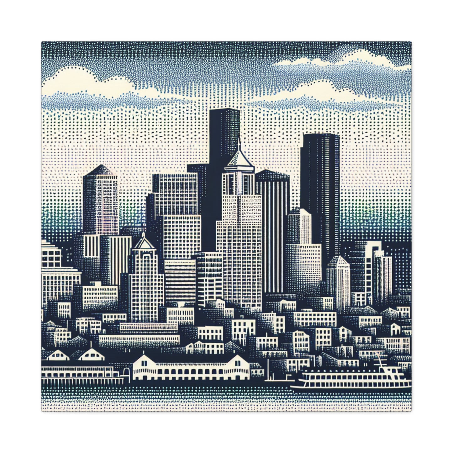 "Emerald City Impressions" - Canvas