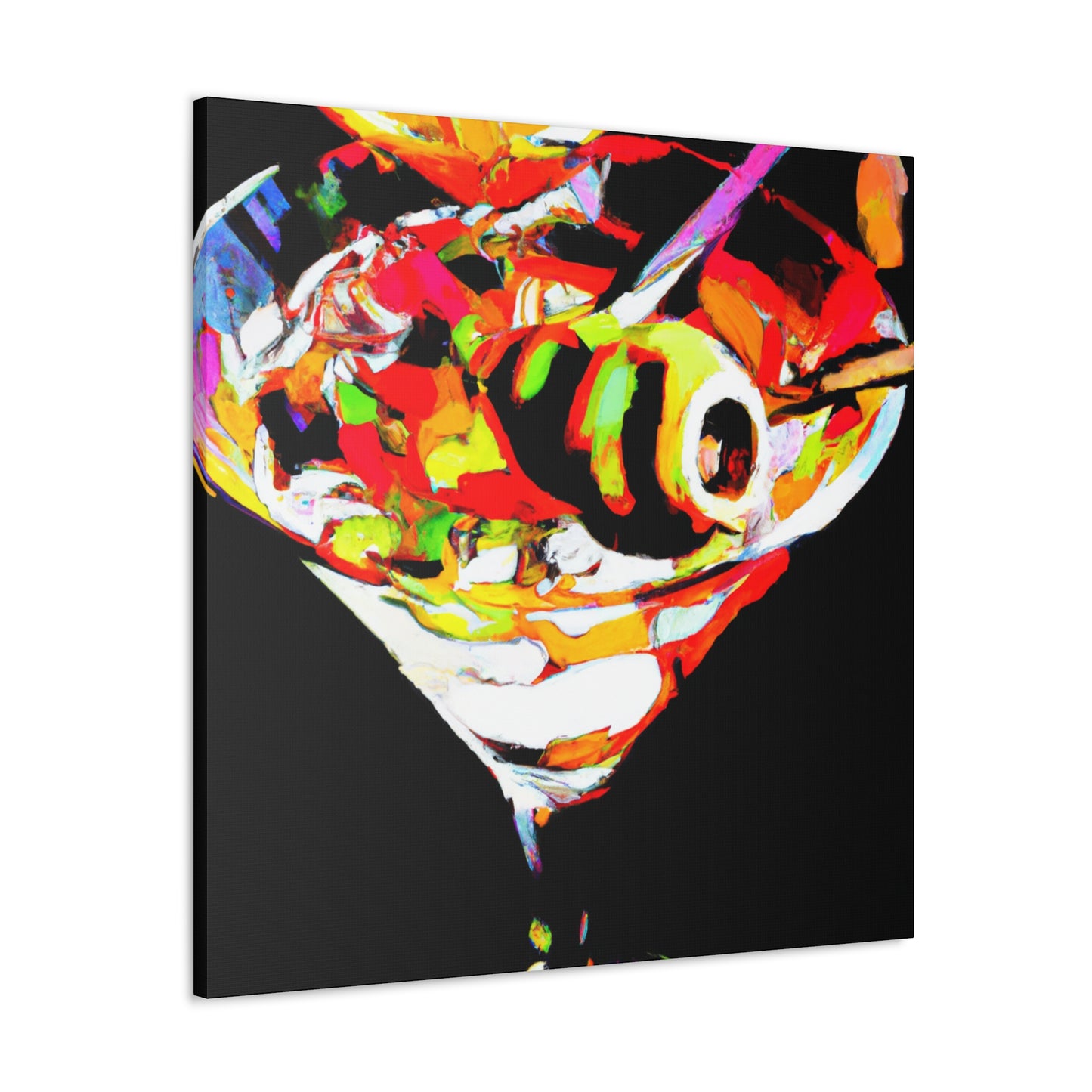 "Martini in Fauvism Hues" - Canvas