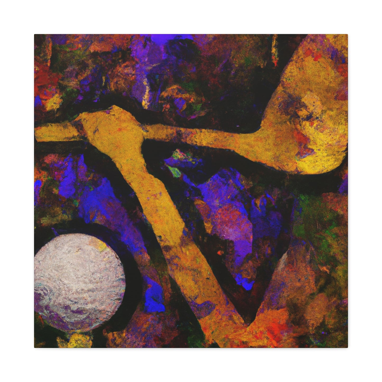 Golfing in Abstraction - Canvas