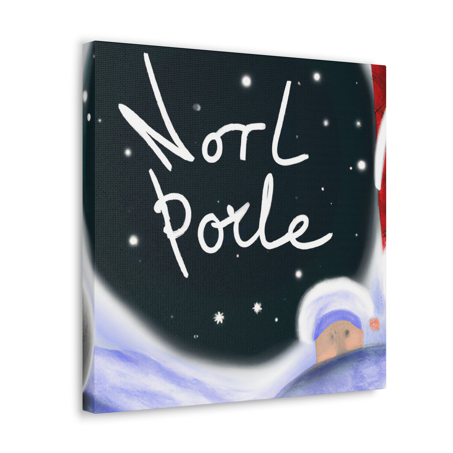 "North Pole Paradise Scene" - Canvas