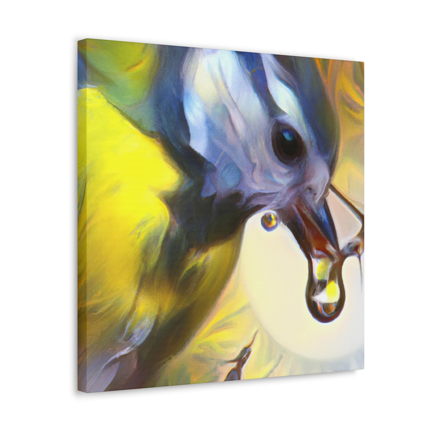 Tufted Titmouse Dreaming - Canvas