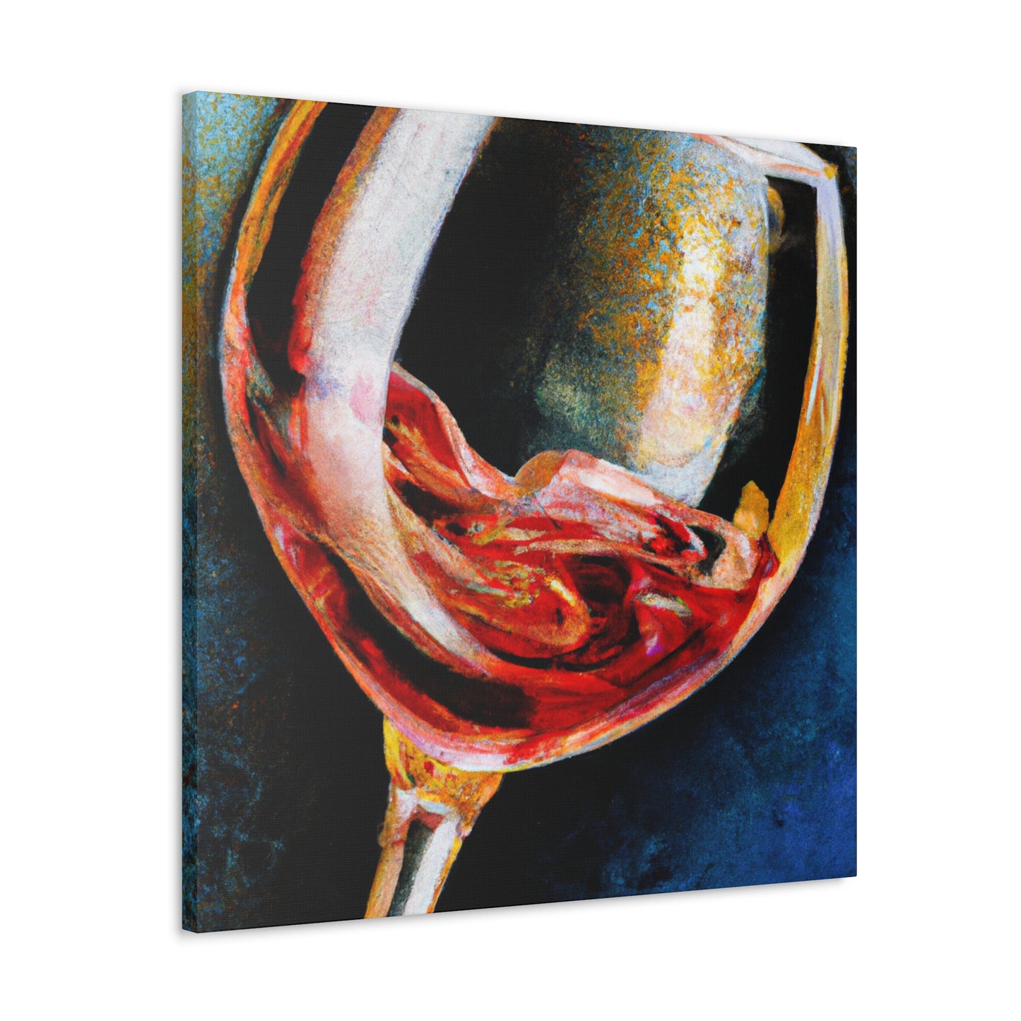 Glass of Fruity Wine - Canvas