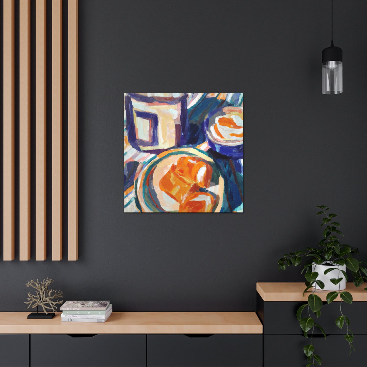 Fiery Orange Radiance - Canvas