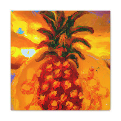 "Pineapple Paradise Scene" - Canvas