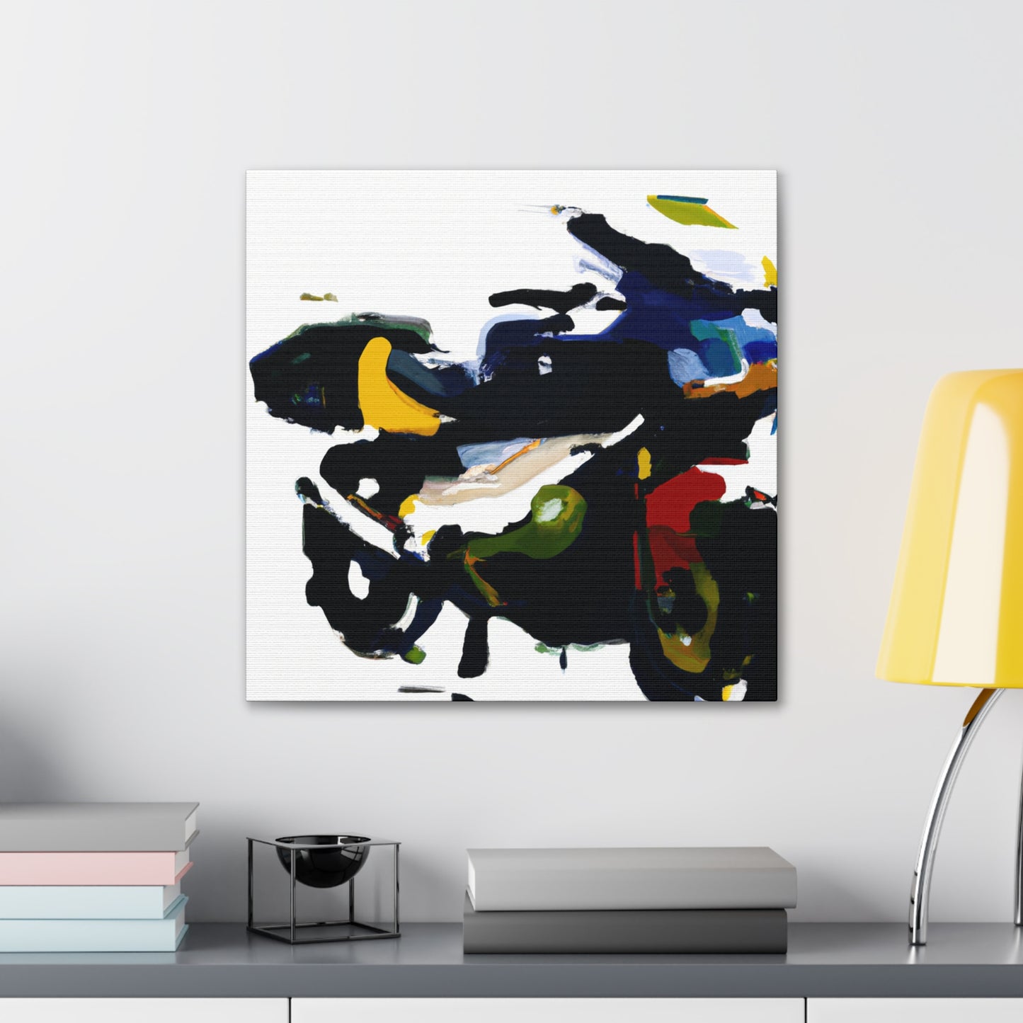 "Motorcycle in Motion" - Canvas