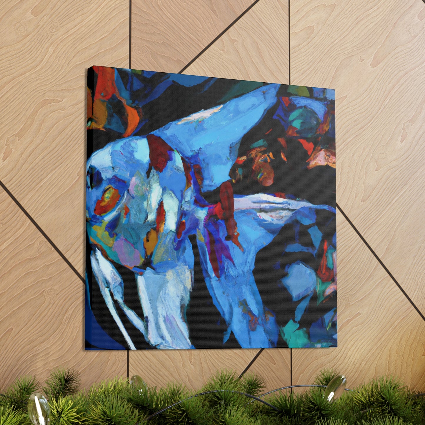 Angelfish in Moonlight - Canvas