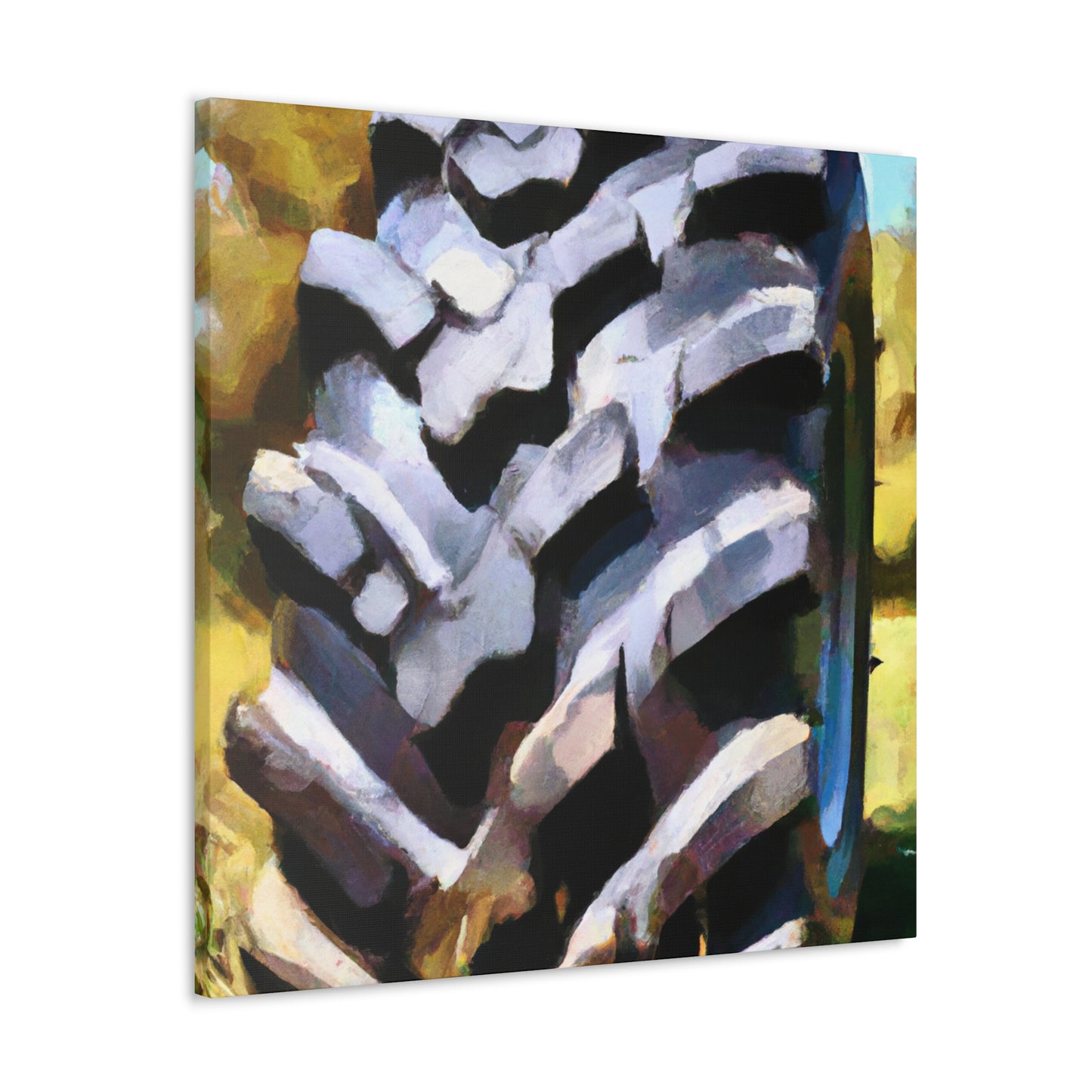 "Tractor Tire Realism" - Canvas