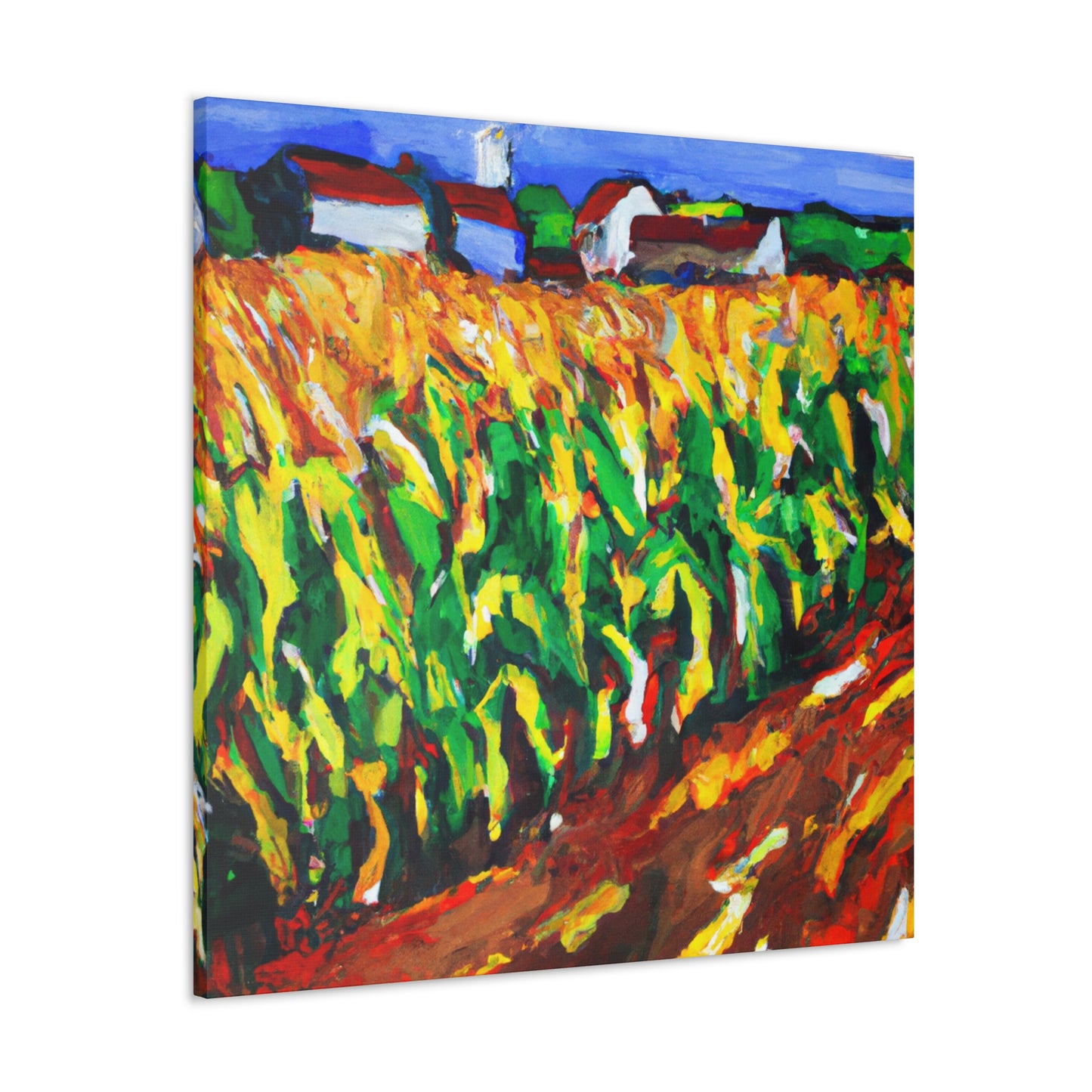 Golden Corn Harvesting - Canvas