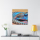 "Blue Tongued Skink Bliss" - Canvas