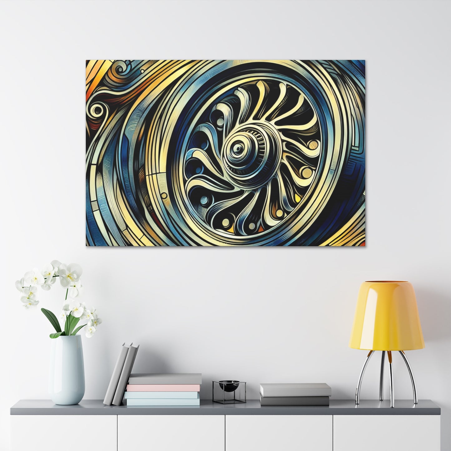 "Spinning Metal Revolutions" - Canvas