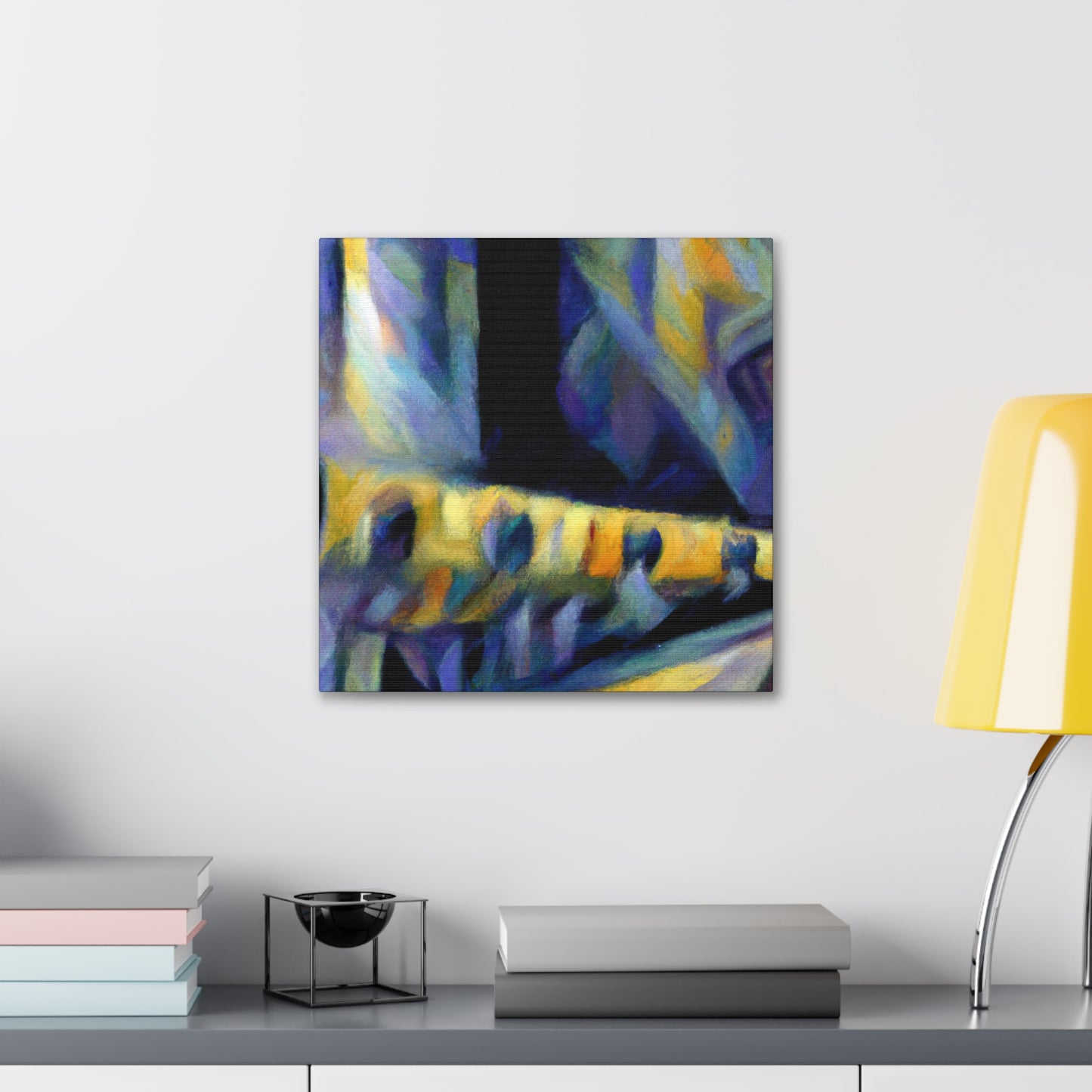 "Flute in Joyous Hues" - Canvas