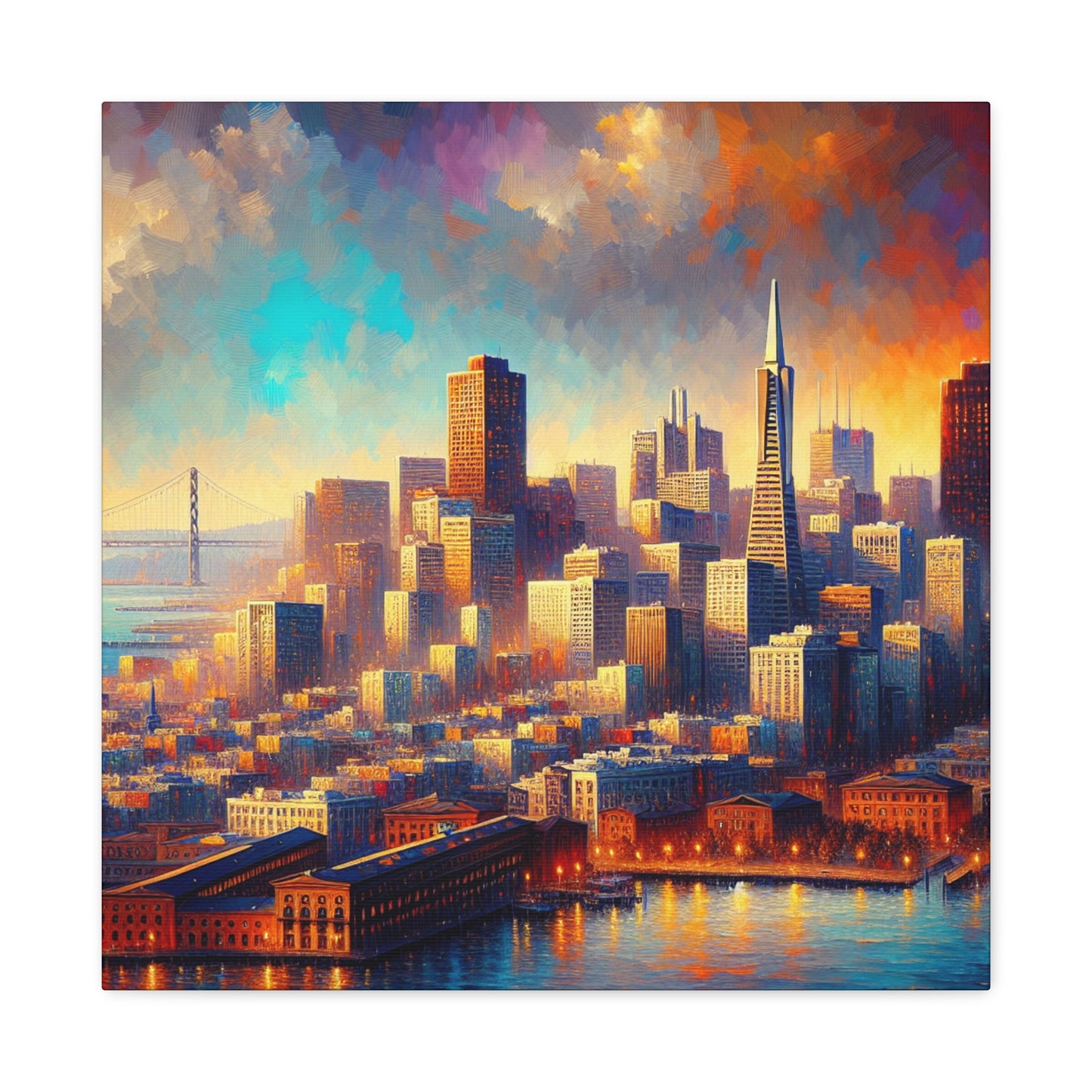 "Urban Dreamscape Unveiled" - Canvas