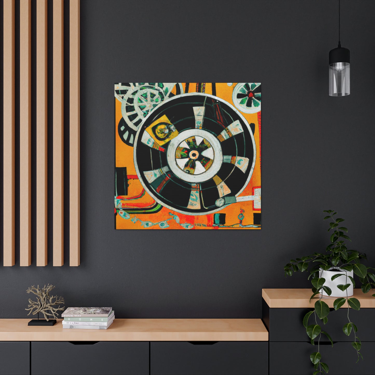 "Reel to Reel Deco" - Canvas