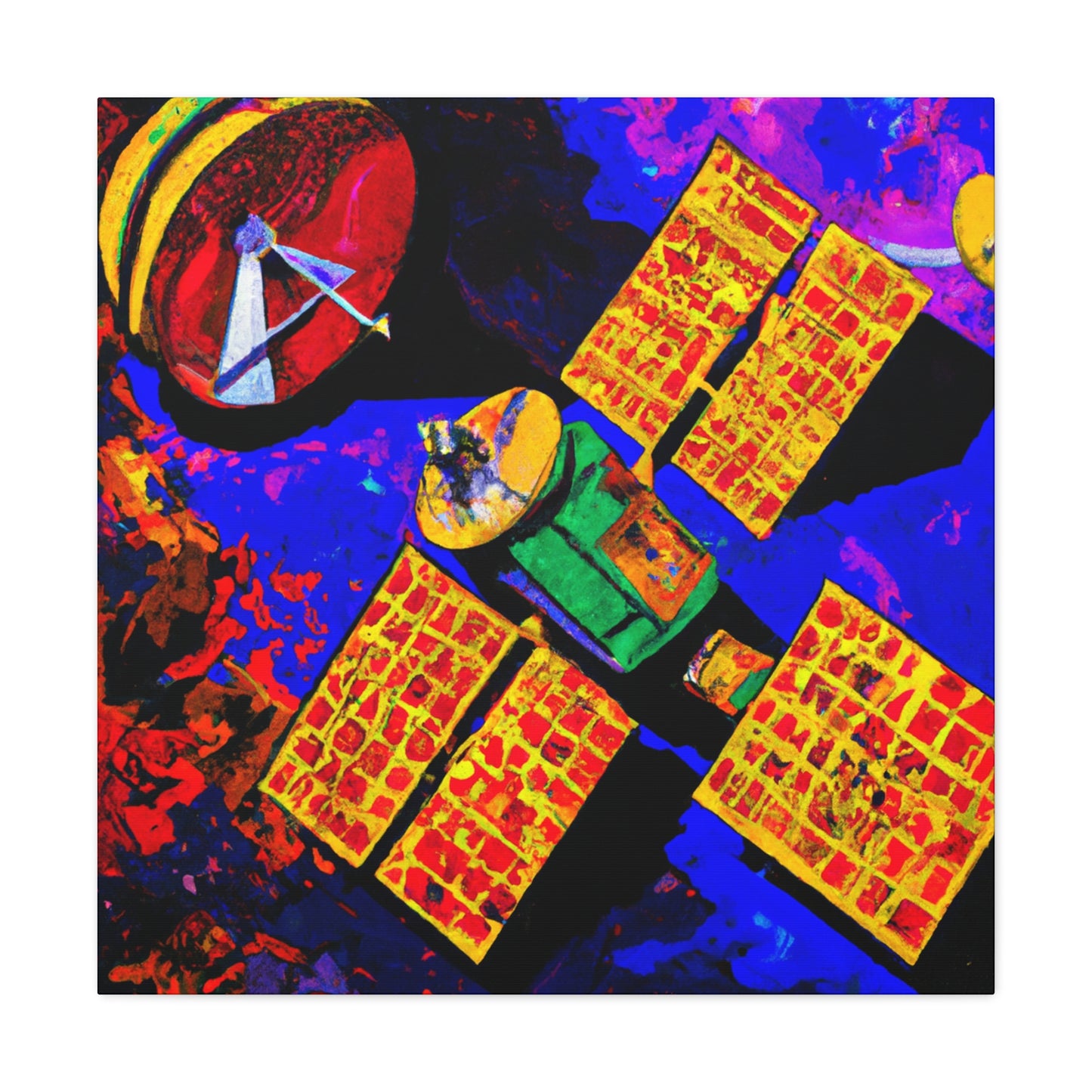 "Satellites in Fauvism" - Canvas