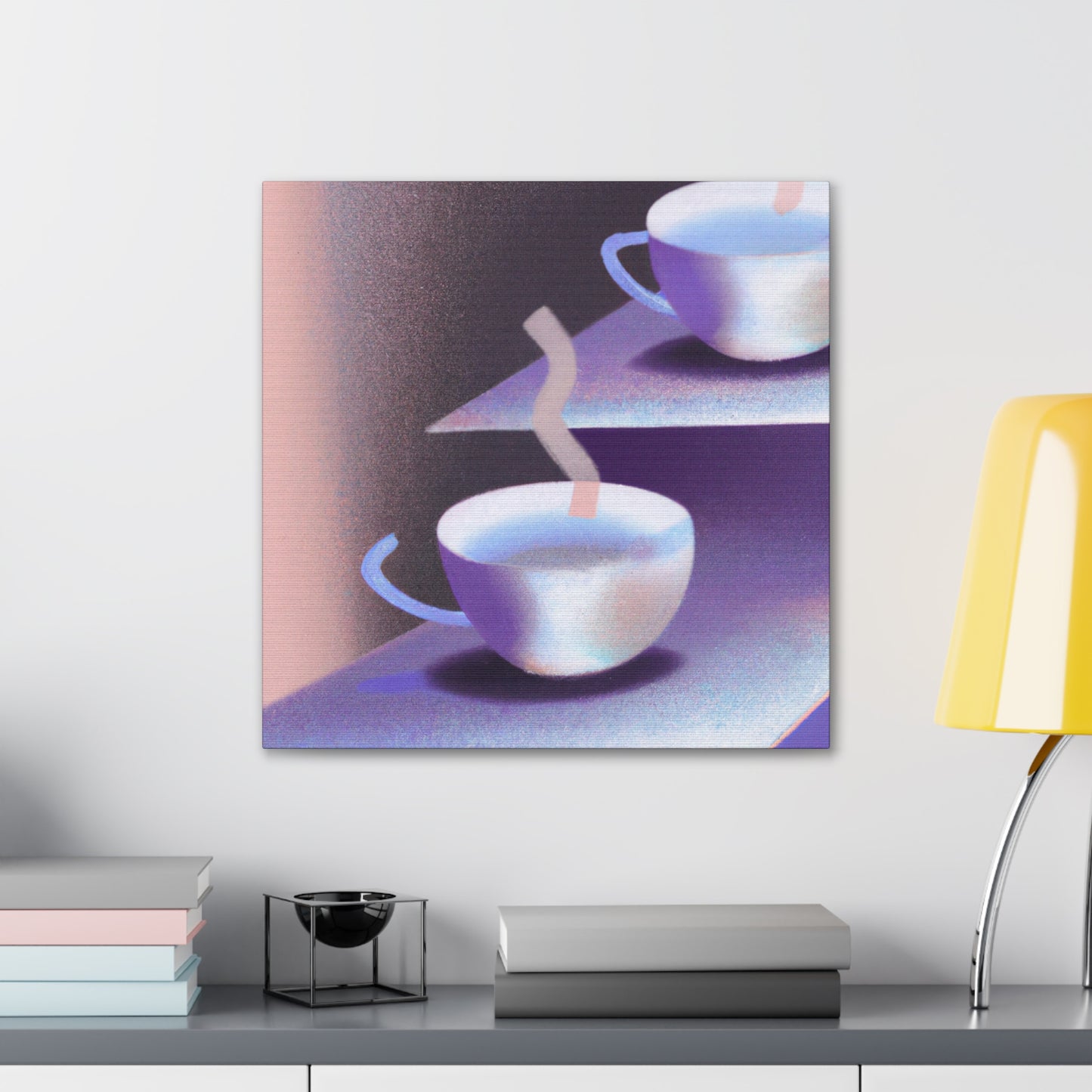 "Tea Cup Tranquility" - Canvas