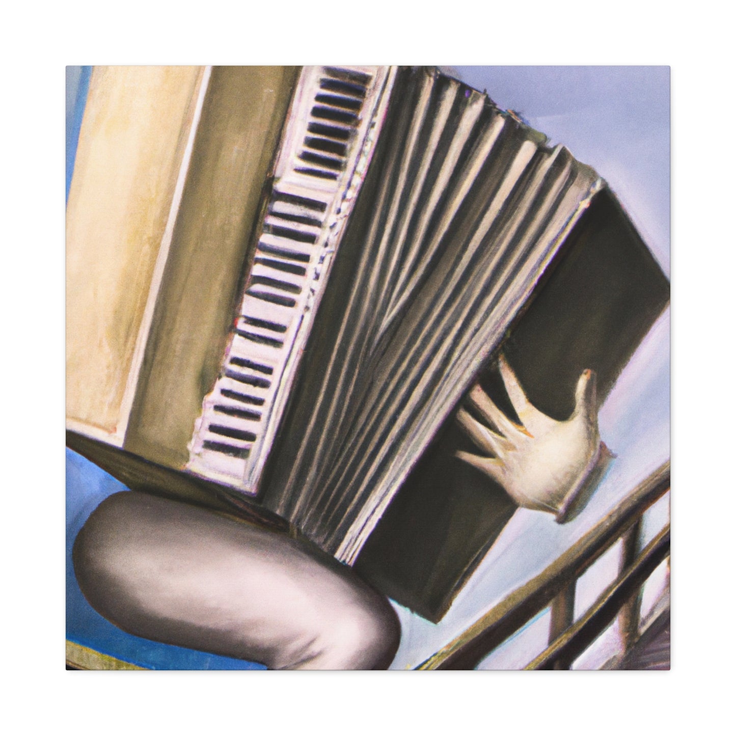 "Accordion Symphony Surrealism" - Canvas