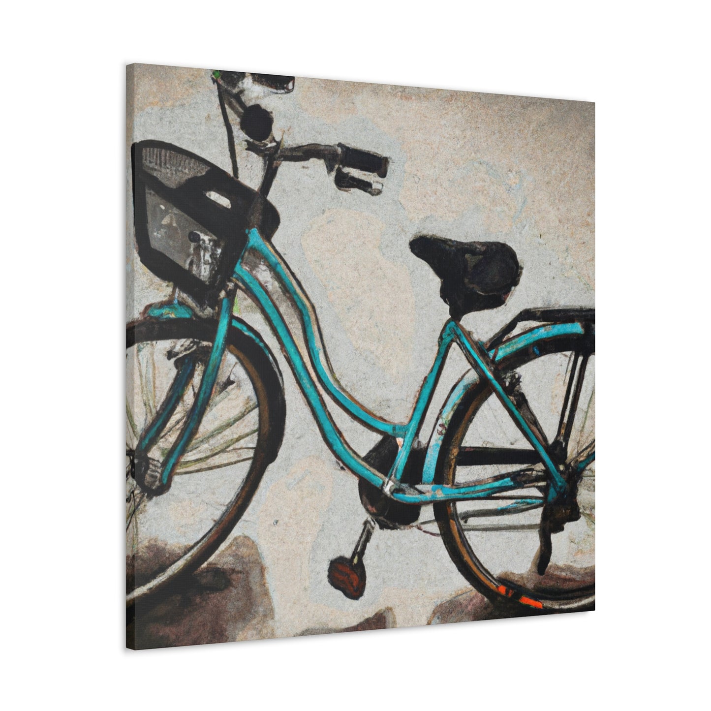 Cycling Through Tranquility - Canvas