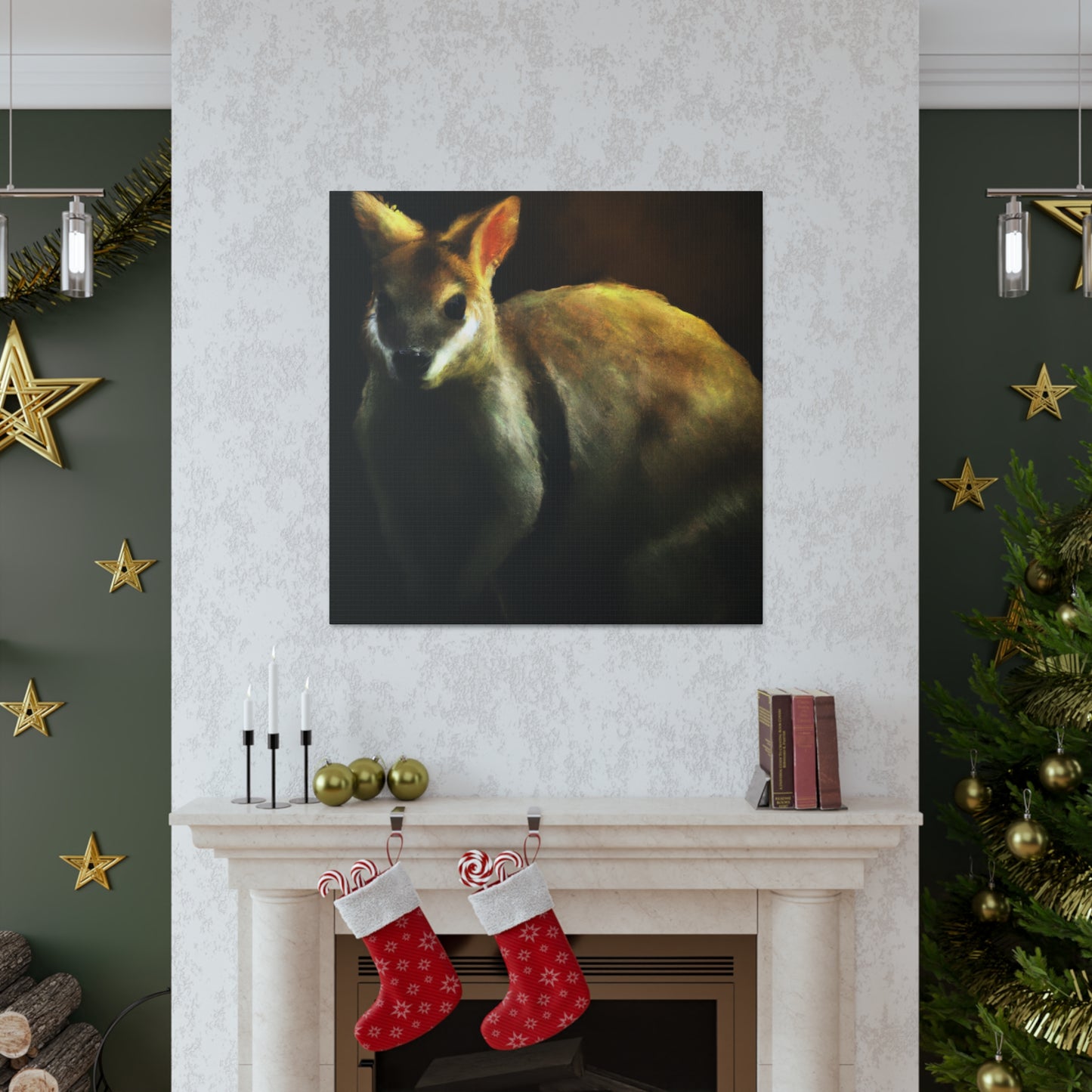 Wallaby Wonderland Scene - Canvas