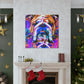 "English Bulldog Portrait" - Canvas