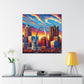 "Colorful Gateway City Splendor" - Canvas