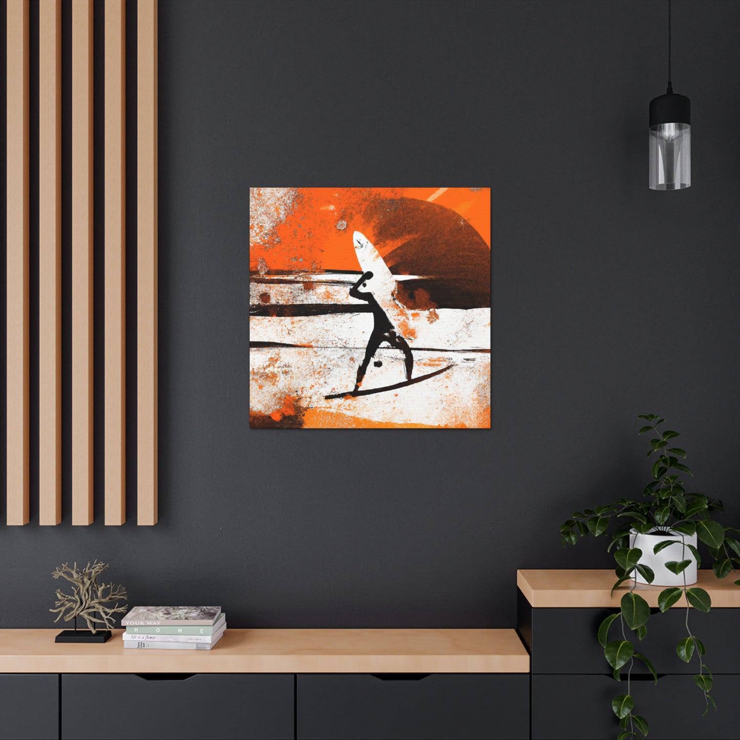 Surfing the Wave Crest - Canvas