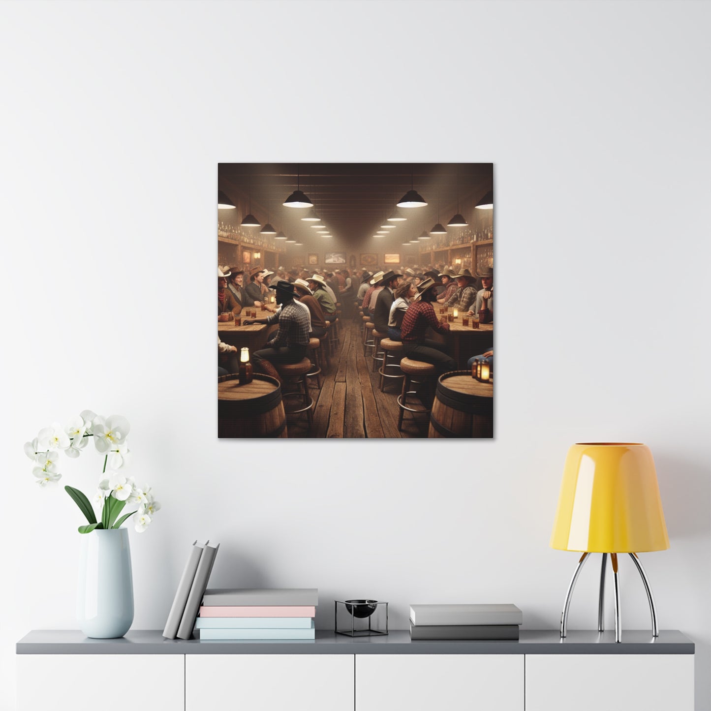 "Dusty Saloon Serenade" - Canvas