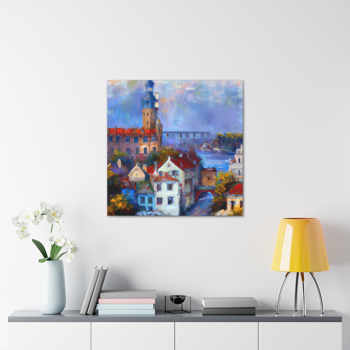 "Tudor Palace Impressionism" - Canvas