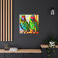 "Senegal Parrots in Bloom" - Canvas