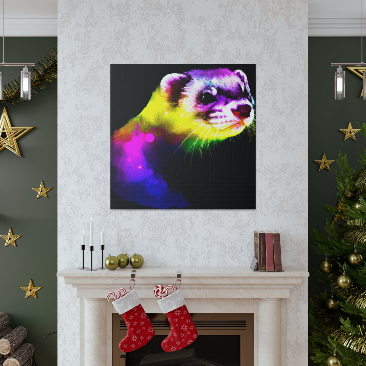 Ferret in the Wilderness - Canvas