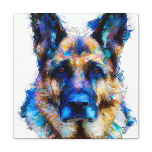 "German Shepherd Solitude" - Canvas