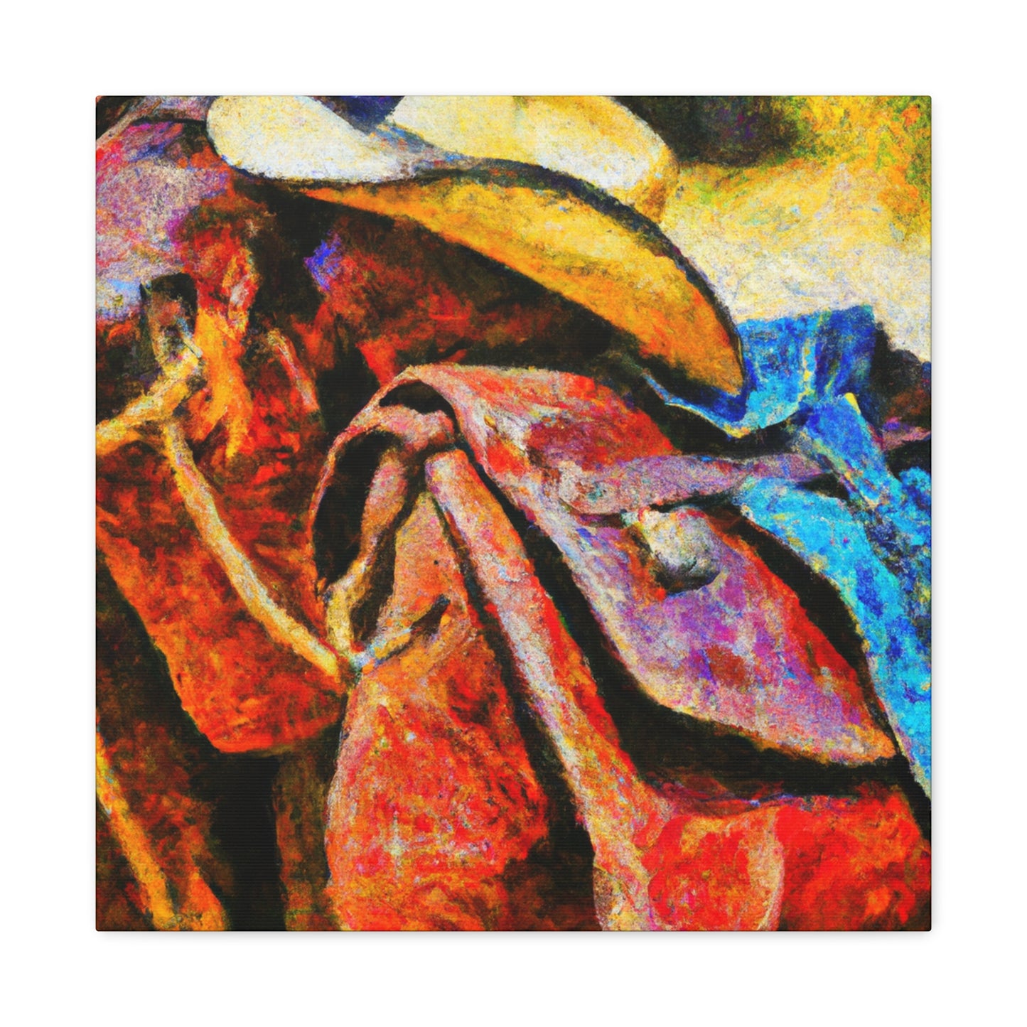 Saddle Bags Impressionism - Canvas